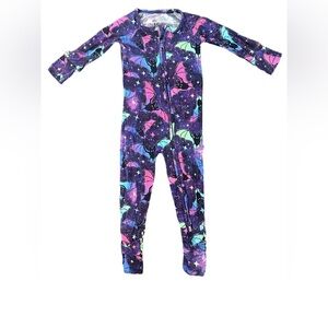Bums & Roses Galaxy Bat Bamboo Footie Pajamas 12-18 Months